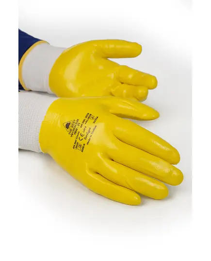 Safety Gloves TBW31 Fully Coated Yellow Gloves - BestGuard Tijarahub