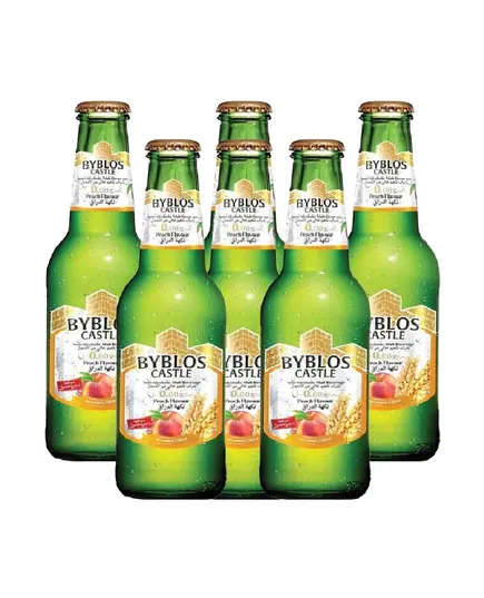 Byblos Castle Non-Alcoholic Malt Beverage Peach Flavor 330ml