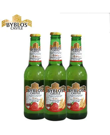 Byblos Castle Non-Alcoholic Malt Beverage Strawberry Flavor 330ml