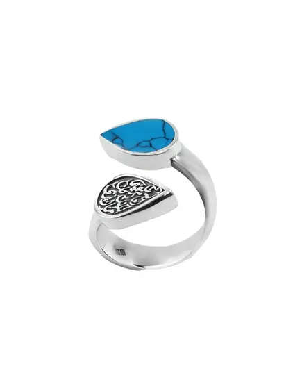 El Markiz Women's Silver Hand-Made Ring inlaid with Natural Seashells 925 caliber Tijarahub