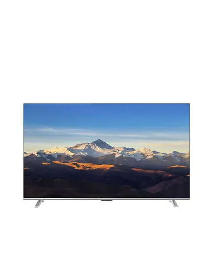 El-Araby 55 Inch 4K UHD Smart Android Frameless LED TV with Remote Control, Bluetooth, Wi-Fi, RF, USB, HDMI Silver