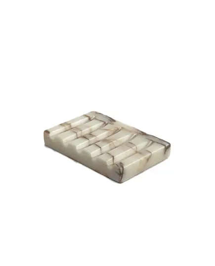 MUD - Rectangular Soap Dish Natural Marble (L12 x W8 x H2 cm) - Handmade Tijarahub