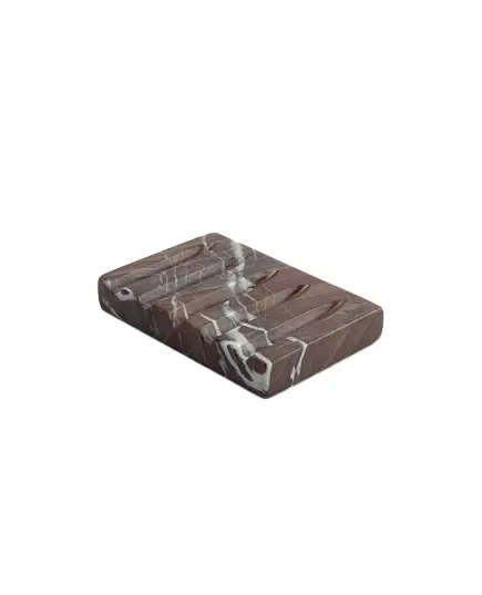 MUD - Rectangular Soap Dish Natural Marble (L12 x W8 x H2 cm) - Handmade Tijarahub