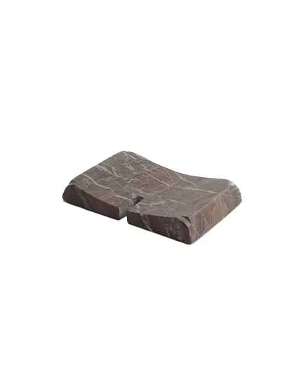 MUD - Coarse Rectangular Soap Dish Natural Marble (L12 x W8 x H2 cm) - Handmade Tijarahub