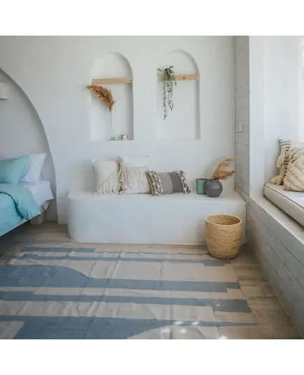 أريكا - وسادة كليم الزهرة - وسادة مريحة 50 × 30 سم - لديكور المنزل