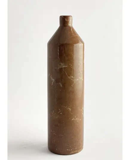 MUD - Short Neck Marble Tall Vase (L8.5 x W8.5​ x H29 cm) - Handmade Tijarahub