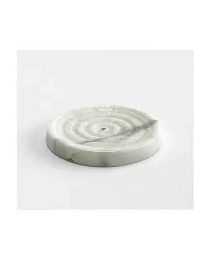 MUD - Round Soap Dish Natural Marble (L12 x W12 x H2 cm) - Handmade Tijarahub