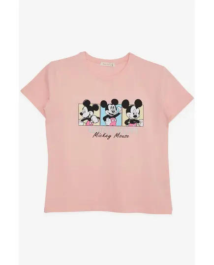 Mickey Mouse Laced T-Shirt - Girl's Clothes - Cotton