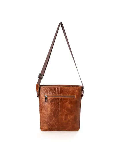 Adjustable Handle Textured Cross-Body Men Bag - M&O - 500 gm