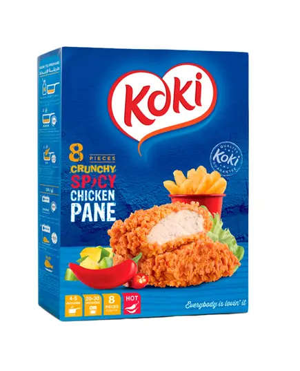 Koki Crunchy Chicken Pane - Spicy - 8 pieces