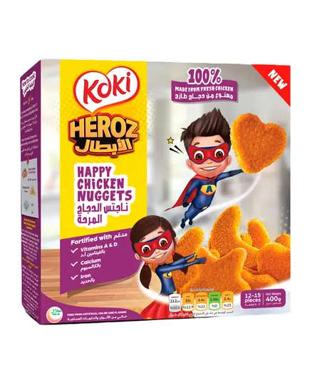 Happy Chicken Nuggets - 12-15 Pieces - 400 gm - Koki Heroz