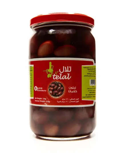 Telal - Preservative Free - Olives Kalamata - 720 gm Tijarahub