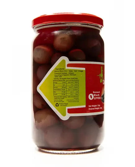 Telal Whole Black Olives - 720g Tijarahub