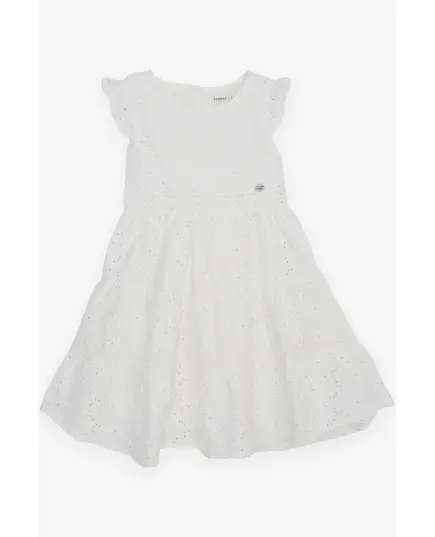 FemCasual - فستان أبيض مطرز - ملابس بناتي أطفال - تجارة هب