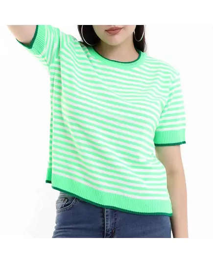 Short Sleeve Tricot T-shirt - Women's Wear - 70% Cotton & 30% Polyester