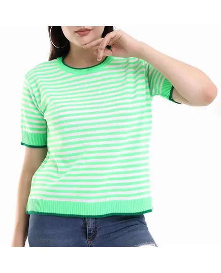 Short Sleeve Tricot T-shirt - Women's Wear - 70% Cotton & 30% Polyester