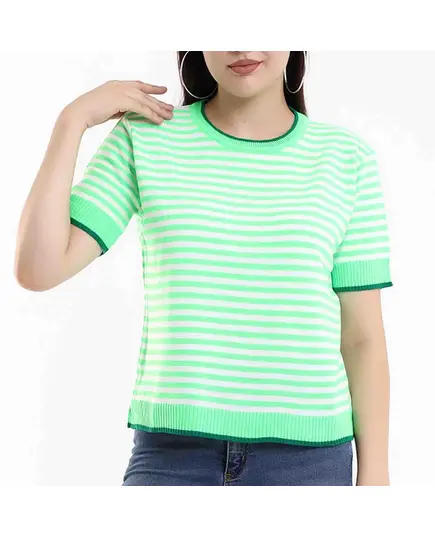 Short Sleeve Tricot T-shirt - Women's Wear - 70% Cotton & 30% Polyester