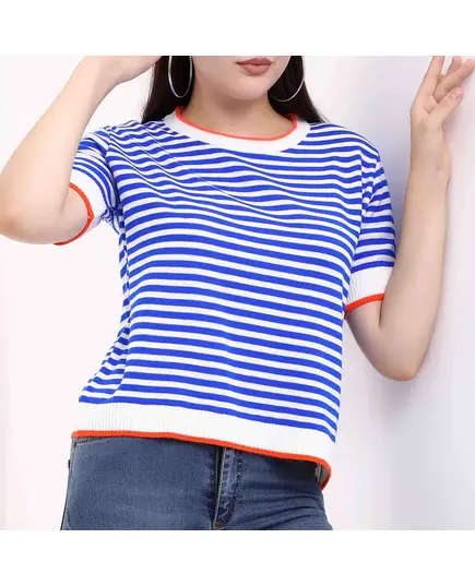 Short Sleeve Tricot T-shirt - Women's Wear - 70% Cotton & 30% Polyester