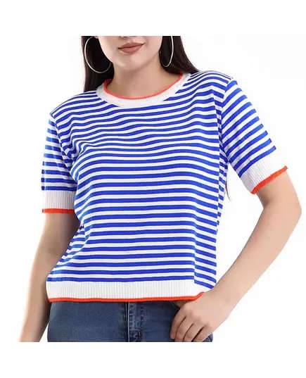 Short Sleeve Tricot T-shirt - Women's Wear - 70% Cotton & 30% Polyester