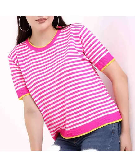 Short Sleeve Tricot T-shirt - Women's Wear - 70% Cotton & 30% Polyester