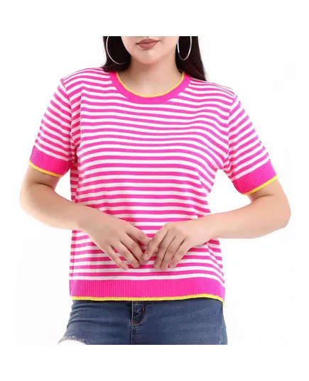 Short Sleeve Tricot T-shirt - Women's Wear - 70% Cotton & 30% Polyester