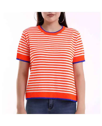 Short Sleeve Tricot T-shirt - Women's Wear - 70% Cotton & 30% Polyester