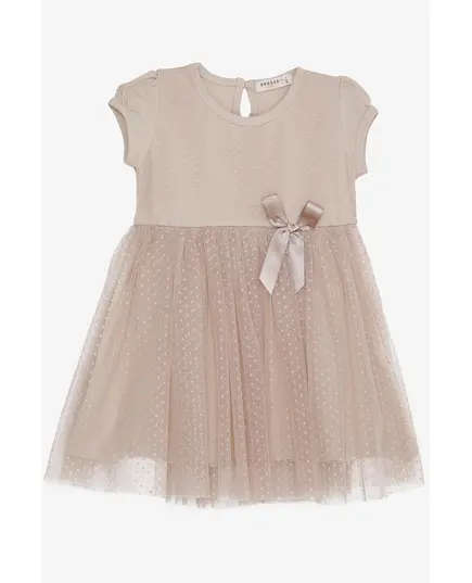 Dress Bow Tulle - Baby Girls' Wear - 90% Cotton & 10% Lycra