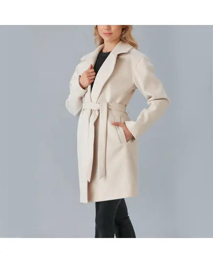 Short Coat with Belt - Women's Wear - Turkey Fashion