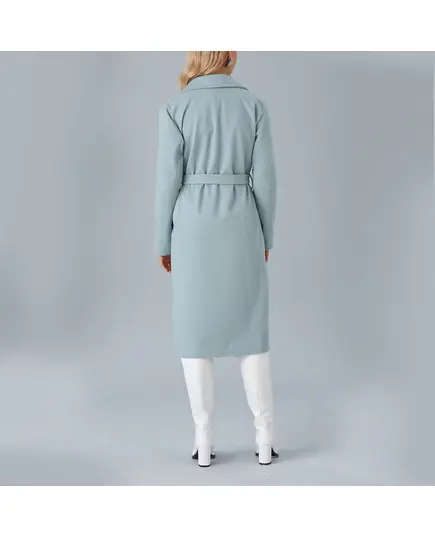 Coat with Belt and Drop Shoulder - Women's Wear - Turkey Fashion