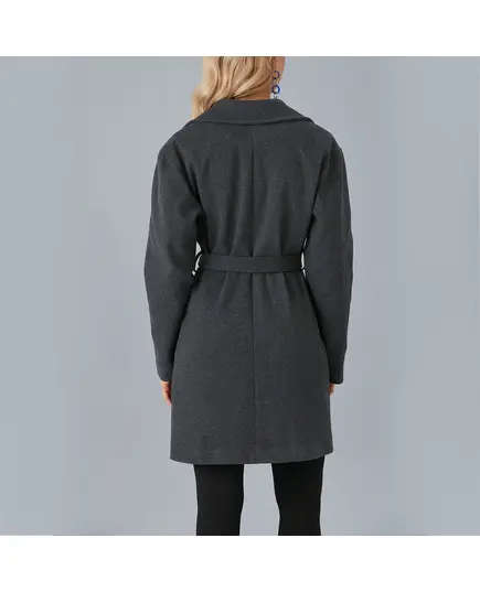 Short Coat with Belt - Women's Wear - Turkey Fashion