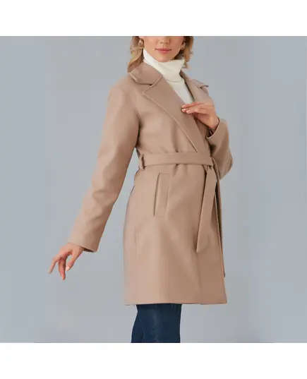 Short Coat with Belt - Women's Wear - Turkey Fashion