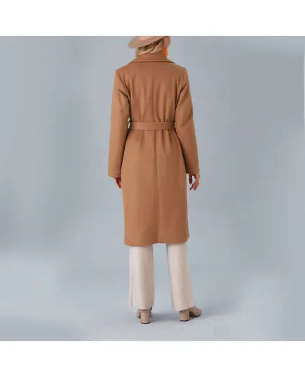 Coat with Belt and Arm Button - Women's Wear - Turkey Fashion