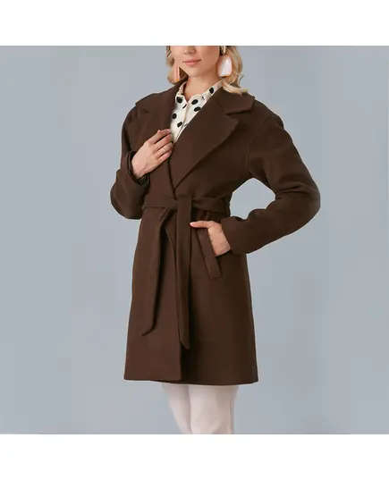 Short Coat with Belt - Women's Wear - Turkey Fashion