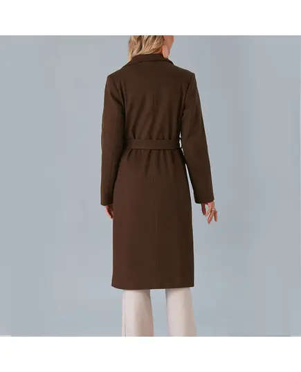 Coat with Belt and Arm Button - Women's Wear - Turkey Fashion