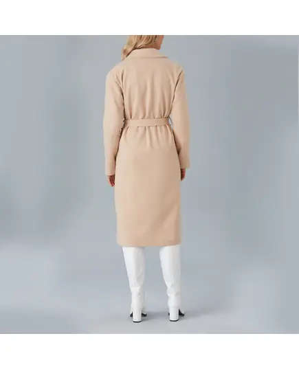 Coat with Belt and Drop Shoulder - Women's Wear - Turkey Fashion