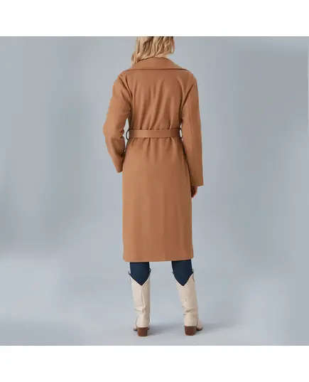 Coat with Belt and Drop Shoulder - Women's Wear - Turkey Fashion