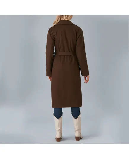 Coat with Belt and Drop Shoulder - Women's Wear - Turkey Fashion