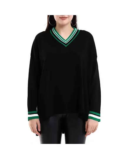 Long Sleeve Tricot Sweater - Women's Wear - 70% Cotton & 30% Polyester