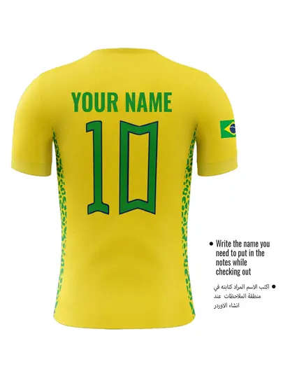 Soccer Jersey T-shirt (Add Your Name) - Men's Wear - Closed Mesh Polyester