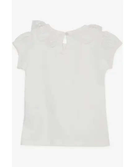 Frilly Collared Top - Girls' Clothing - Cotton