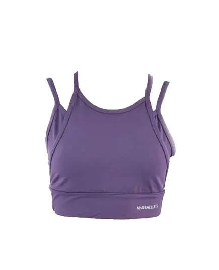 Solid Double Layered Sports Bra - Women's Wear