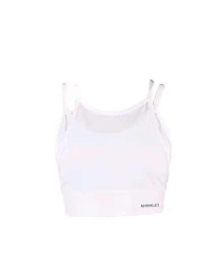 Solid Double Layered Sports Bra - Women's Wear