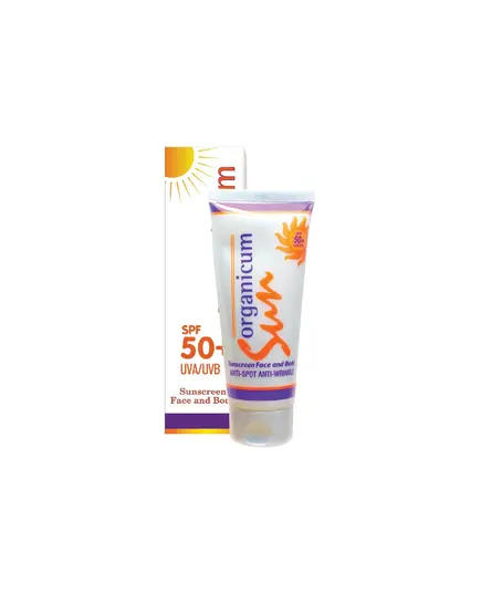 Organicum - لوشن حماية للوجه والجسم من اشاعة الشمس SPF50+ 100 مل - تجارة هب