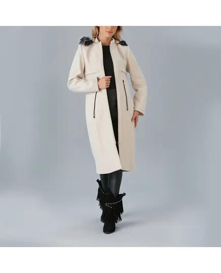 Coat with Portable Hooded and Zipper Detail - Women's Wear - Turkey Fashion