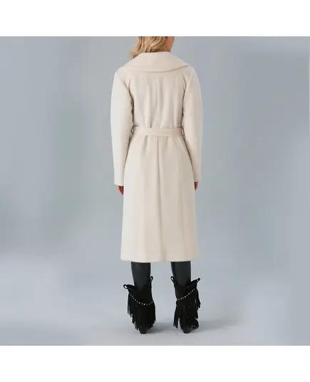 Coat with Belt and Drop Shoulder - Women's Wear - Turkey Fashion