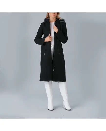 Coat with Portable Hooded and Zipper Detail - Women's Wear - Turkey Fashion