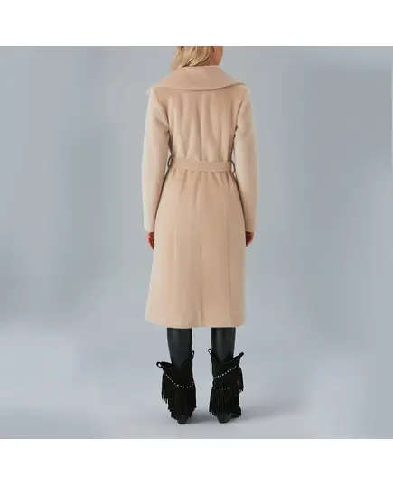 Coat with Belt and Drop Shoulder - Women's Wear - Turkey Fashion