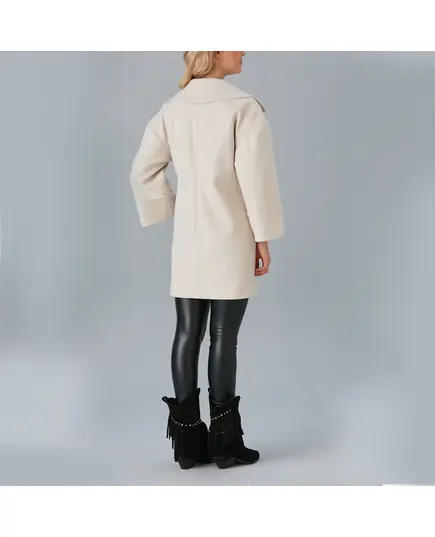 Coat with Short Collar Buttoned - Women's Wear - Turkey Fashion