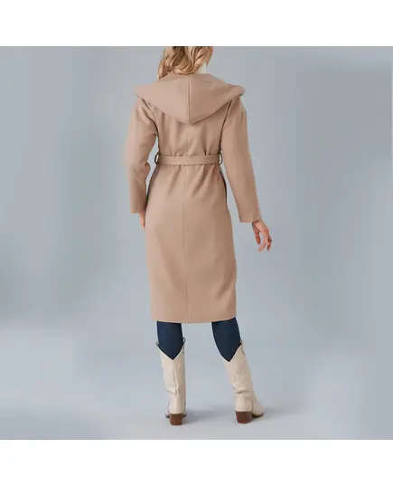 Coat with Fixed Hooded and Set Belt - Women's Wear - Turkey Fashion