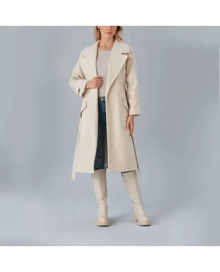 معطف بأكمام وجيب - ملابس نسائية - الموضة التركية - Vista - تجارة هب